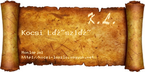 Kocsi László névjegykártya